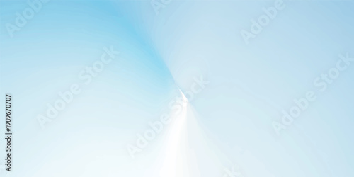 Beautiful abstract nature landscape featuring a vibrant rainbow arching over the blue sky and cloudscape above a calm summer ocean horizon with bright sunlight