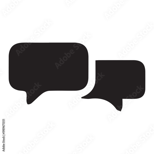 Abstract speech bubble vector background with colorful gradient design for messaging concept