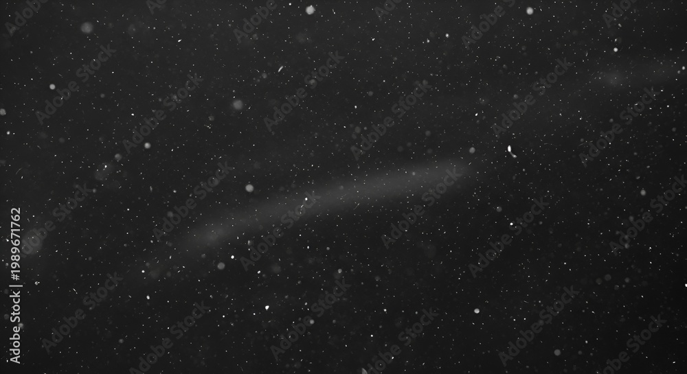 Fototapeta premium Abstract Dust Particles Floating in Dark Space with Light Streaks