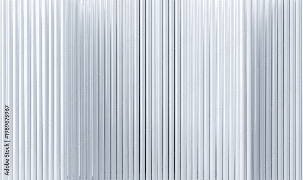 Obraz premium Abstract monochrome image featuring a series of vertical white, uniform, rounded lines