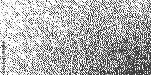 Abstract black and white halftone stipple gradient texture for background, vintage pop art comic book style vector illustration
