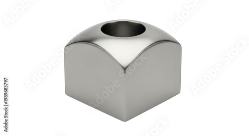 A sleek white computer monitor with a glossy finish isolated on transparent background