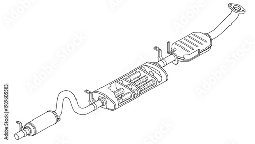 Automotive Exhaust System Components for Vehicle Emission Control