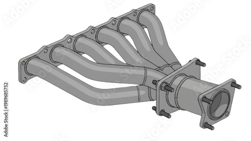 Automotive Exhaust Manifold Component for Engine Performance Enhancement