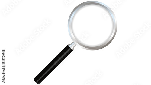 Foto Magnifying glass png on transparent background, search tool and zoom tool