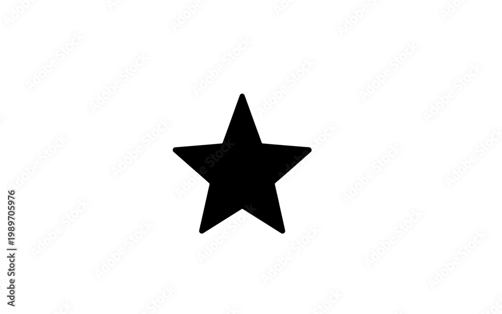 Obraz premium silver star isolated on white