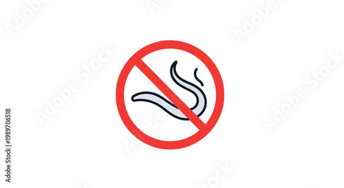 No Smoking Warning Sign Symbol.