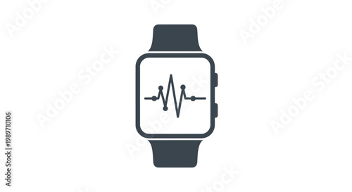 Smartwatch with Heart Rate Display.