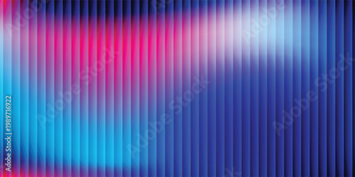 Elegant vertical blue stripes glow softly with refined symmetry and soft ambient lighting, art