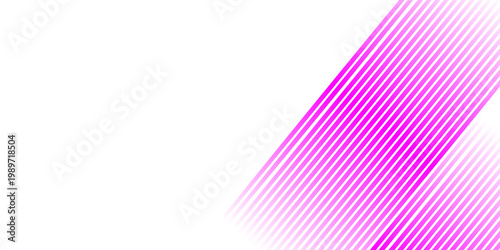 Vibrant abstract background featuring a clean horizontal grid of glowing magenta pink stripes on a crisp white field. illustration