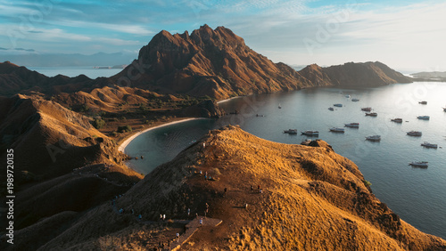 Foto Seascape of the Sunrise in Exotic Island