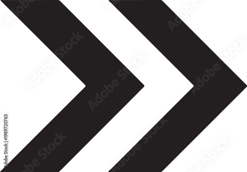 Black double arrow on white background, black arrows