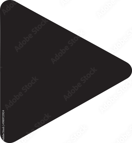 Black right-pointing triangle play button style black triangle