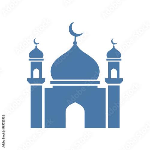 Iconic silhouette of the taj mahal with its grand dome and minarets