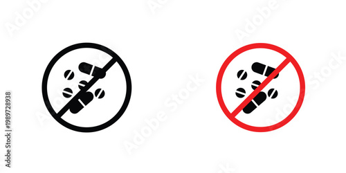 Stop using illegal drugs signs graphic design vector symbols. Best for Graphics