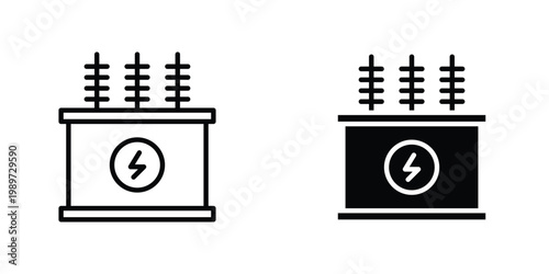 Transformer icon graphic design vector symbols. Best for Graphics