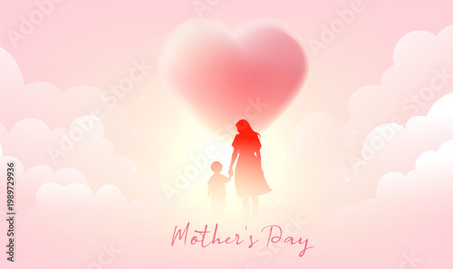 Mothers Day Holiday Celebration Family Love Illustration