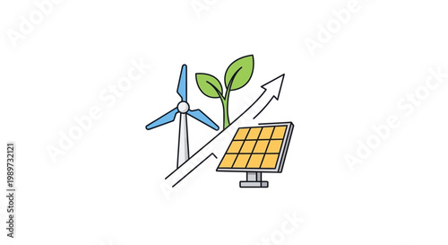 Renewable Energy Technology Solar Panel.