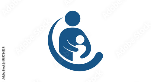 Mother holding baby in arms close.