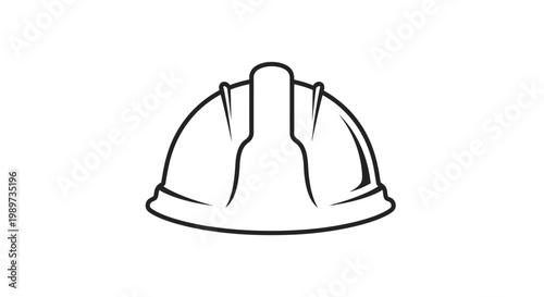 Hard hat for construction worker safety.