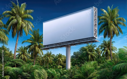 Billboard in a Tropical Landscape