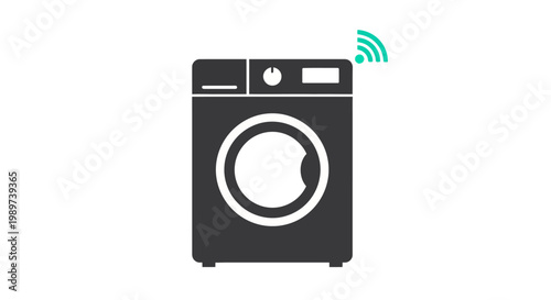 Modern washing machine with WiFi connectivity.