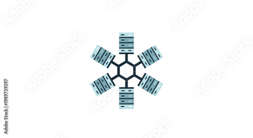 Molecular Structure with Server Connections.