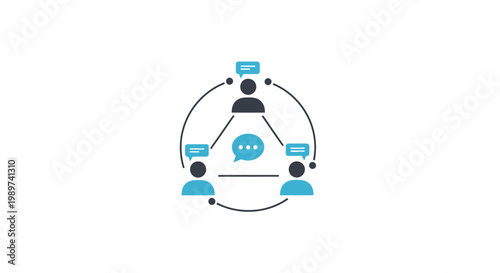 People Communicating in a Network.