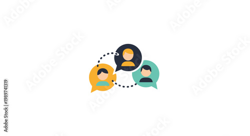 People communicating in a team.