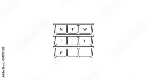 Pill Box with Days of Week.