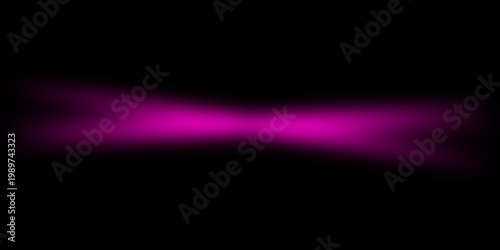 Purple neon light streak on black background in futuristic vibrant lighting for music festival