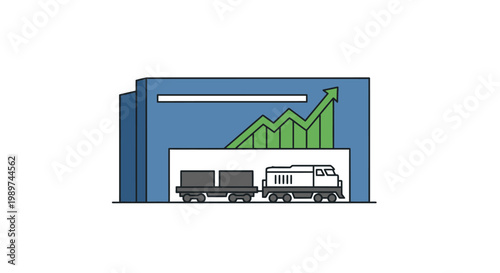 Semi Truck Trailer Logistics Vehicle.