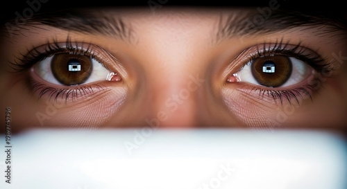 Close-up of person hiding face.