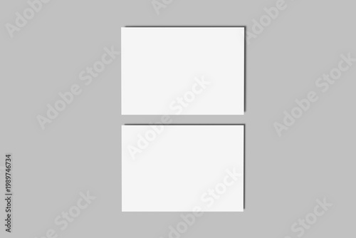 Postcard Presentation Mockup Design Blank