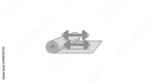 Mechanical device on a mat.