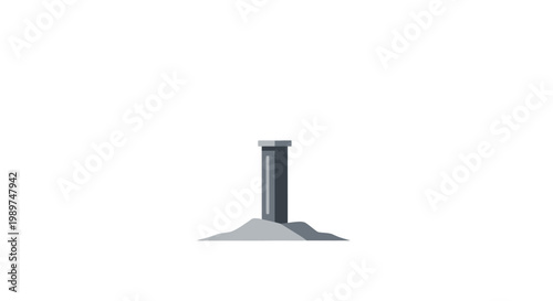 Metal chimney pot on roof.