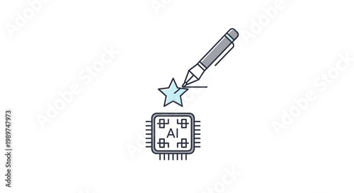 Microchip being edited with a pen.