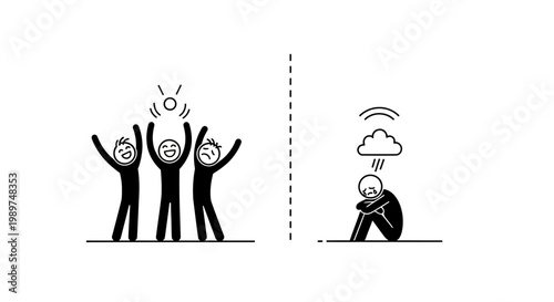 People with different emotional expressions.