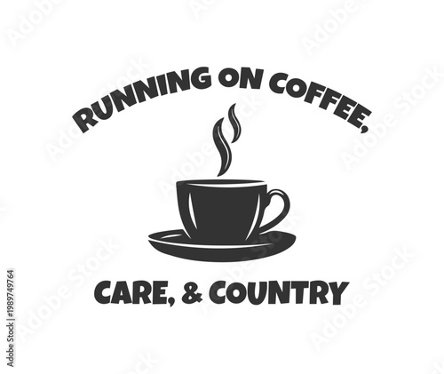 Coffee lover Nurse Mom design for apparel. Vector art perfect for medical staff appreciation, hospital events, and Mother's Day celebrations.
