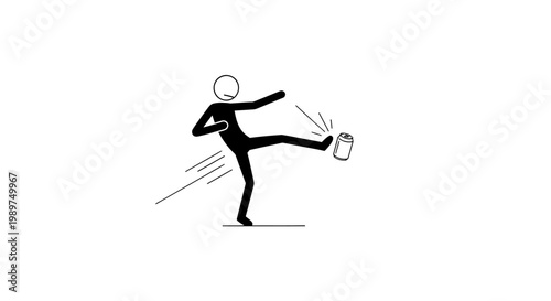 Person Kicking in Motion Quickly.