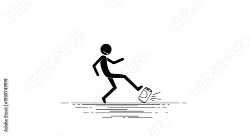 Person Kicking Soccer Ball Energetically Forward.