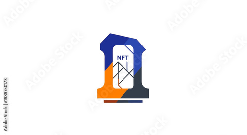 NFT Non Fungible Token Digital Art.