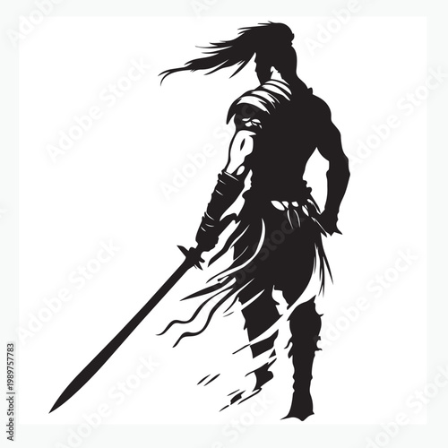 warrior with a sword