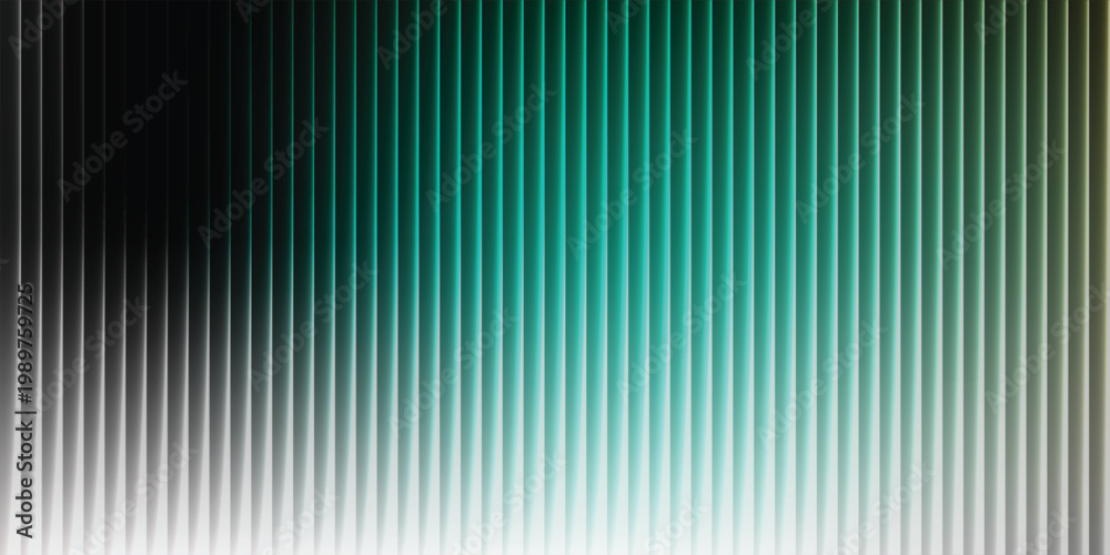 Fototapeta premium Abstract ripple glass effect gradient background with mint green glowing light leaks, modern header banner cover backdrop wallpaper web design