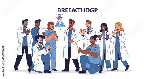 Medical Professionals in Lab Coats.