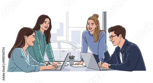 Business people working together office.