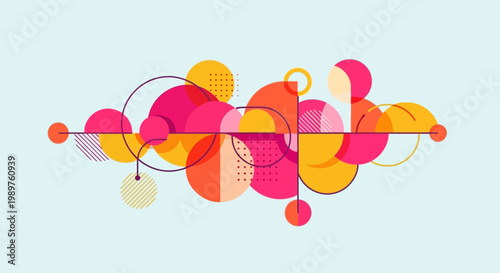 Colorful Abstract Geometric Shapes.