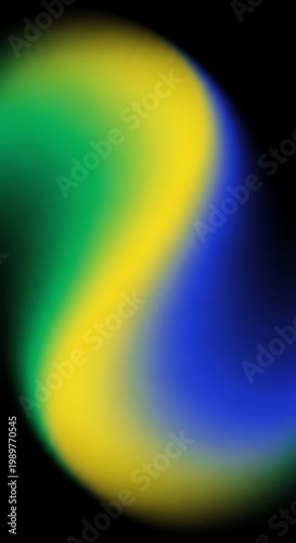 Blurred wave of vibrant colors sweeps across a dark background creating an abstract composition