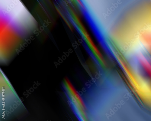 Foto The concept of deflecting the light of a prism