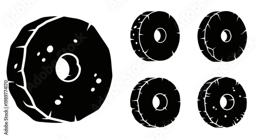 Ancient Stone Wheel Icon, Primitive Technology, History of Invention